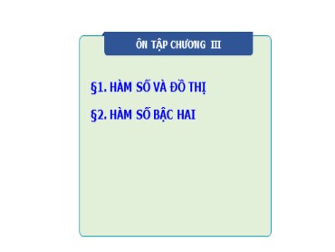 Bài giảng Toán Lớp 10 (Sách Chân trời sáng tạo) - Ôn tập chương 3 - Năm học 2022-2023